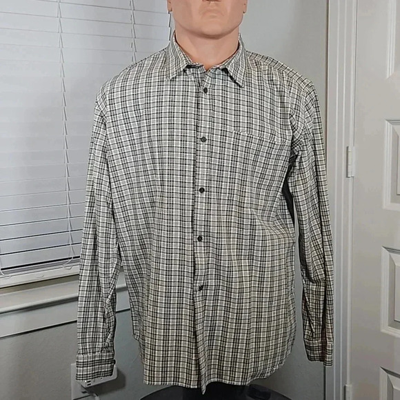 Filson Plaid Tracker Shirt Dark Brown and Cream 3XL - Picture 1 of 5